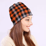Halloween Buffalo Plaid Print Beanie