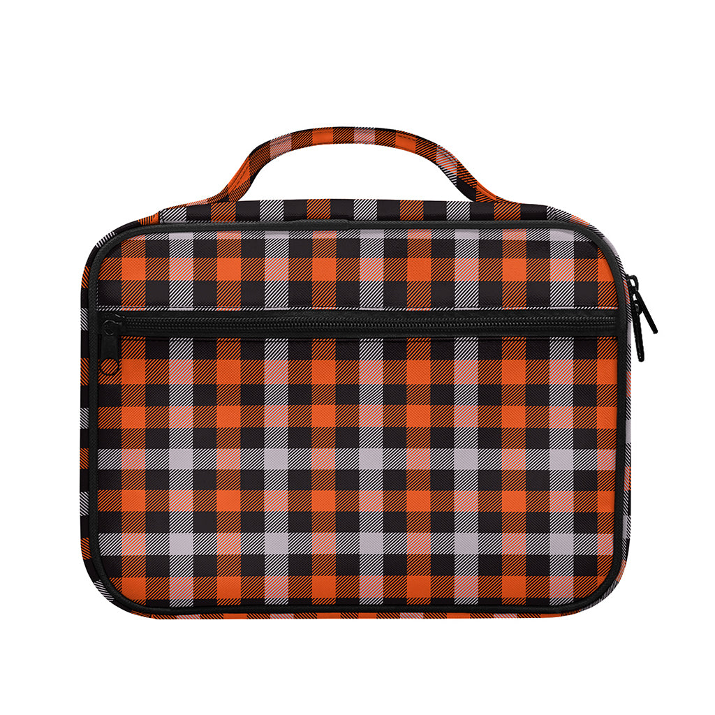 Halloween Buffalo Plaid Print Briefcase Bible Bag