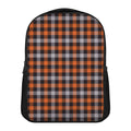 Halloween Buffalo Plaid Print Casual Backpack