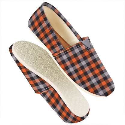 Halloween Buffalo Plaid Print Casual Shoes