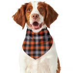 Halloween Buffalo Plaid Print Dog Bandana