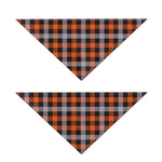 Halloween Buffalo Plaid Print Dog Bandana