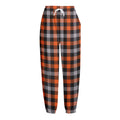Halloween Buffalo Plaid Print Fleece Lined Knit Pants