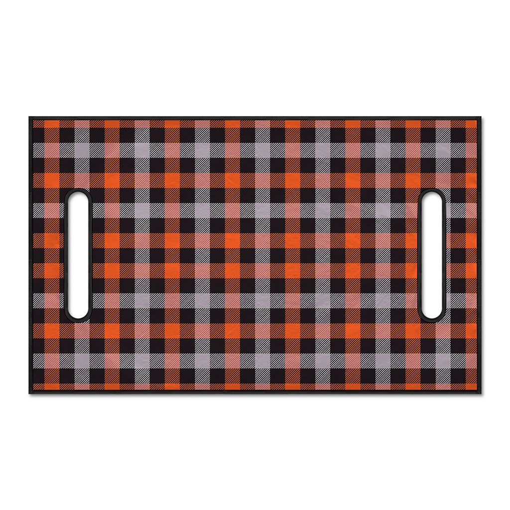 Halloween Buffalo Plaid Print Golf Cart Seat Cover