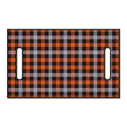 Halloween Buffalo Plaid Print Golf Cart Seat Cover