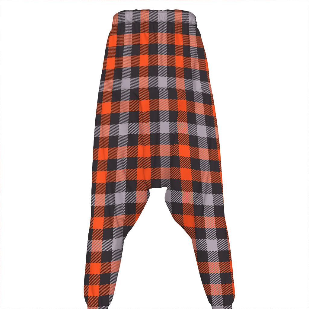 Halloween Buffalo Plaid Print Hammer Pants