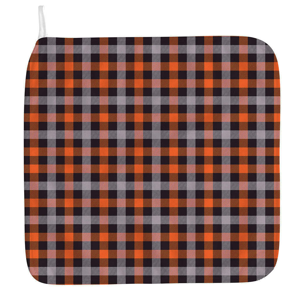 Halloween Buffalo Plaid Print Hand Towel