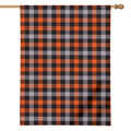 Halloween Buffalo Plaid Print House Flag