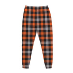 Halloween Buffalo Plaid Print Jogger Pants