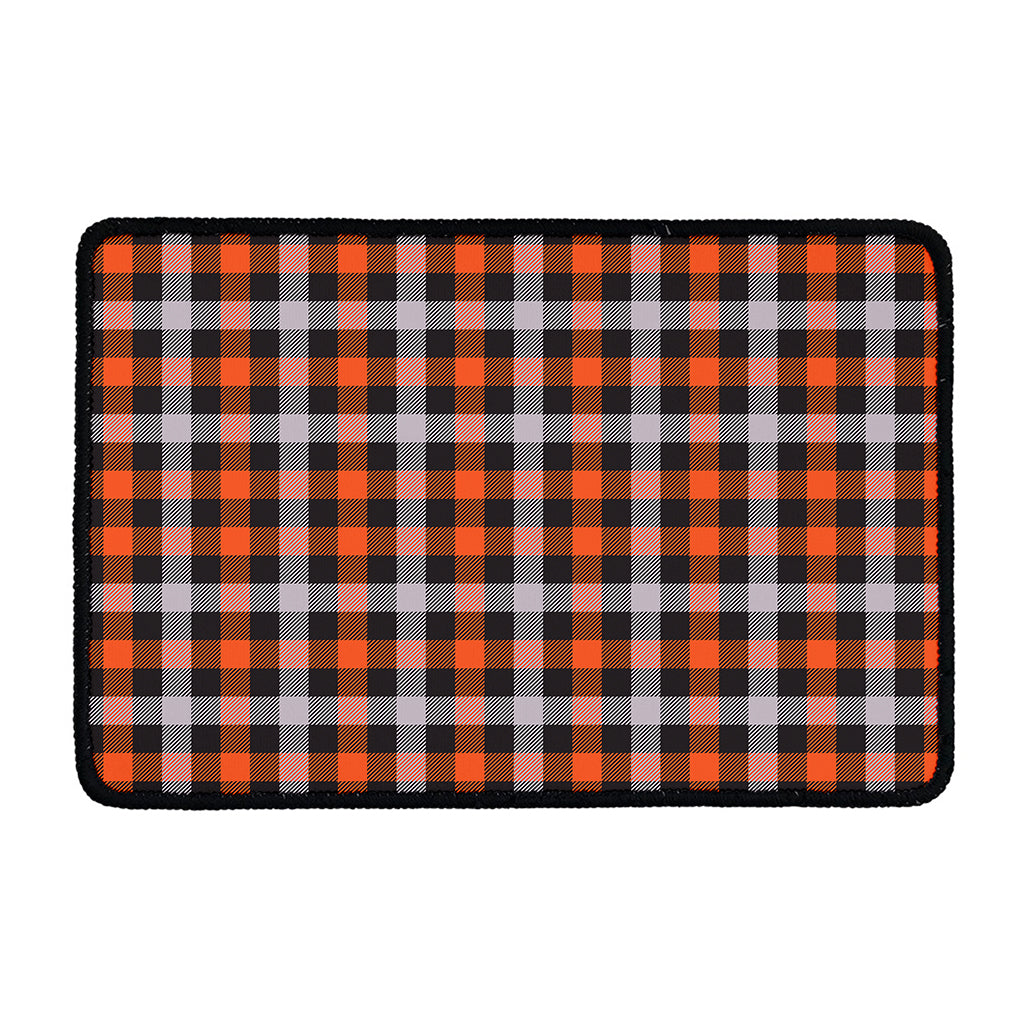 Halloween Buffalo Plaid Print Kitchen Mat