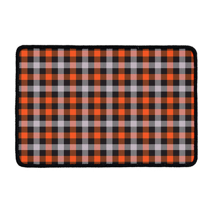 Halloween Buffalo Plaid Print Kitchen Mat
