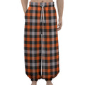Halloween Buffalo Plaid Print Lantern Pants