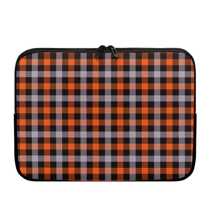 Halloween Buffalo Plaid Print Laptop Sleeve