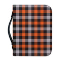 Halloween Buffalo Plaid Print Leather Bible Cover