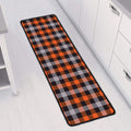 Halloween Buffalo Plaid Print Long Kitchen Mat