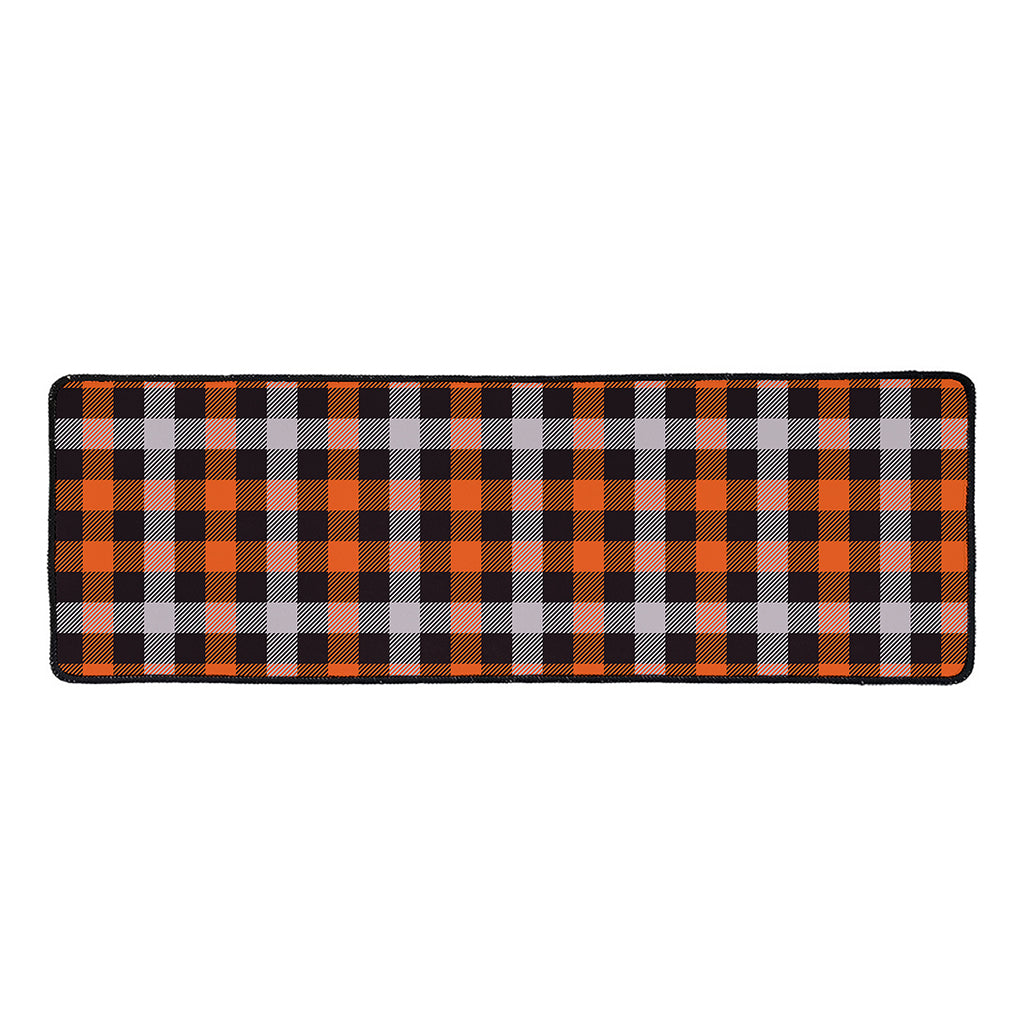 Halloween Buffalo Plaid Print Long Kitchen Mat
