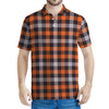 Halloween Buffalo Plaid Print Men's Polo Shirt