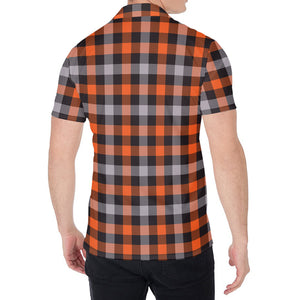 Halloween Buffalo Plaid Print Men's Shirt