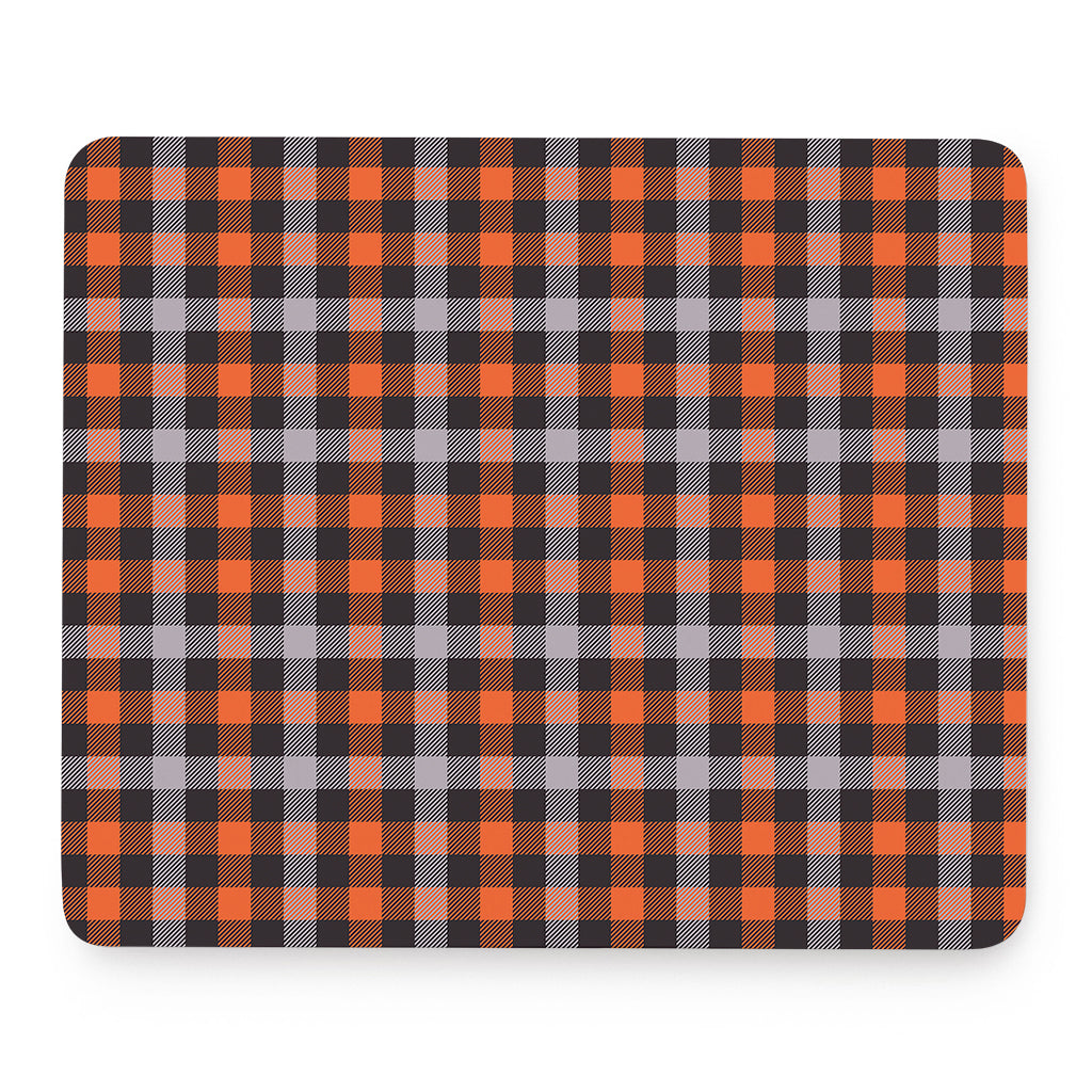 Halloween Buffalo Plaid Print Mouse Pad