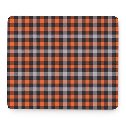 Halloween Buffalo Plaid Print Mouse Pad