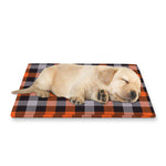 Halloween Buffalo Plaid Print Pet Cooling Mat Cover