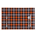 Halloween Buffalo Plaid Print Placemat