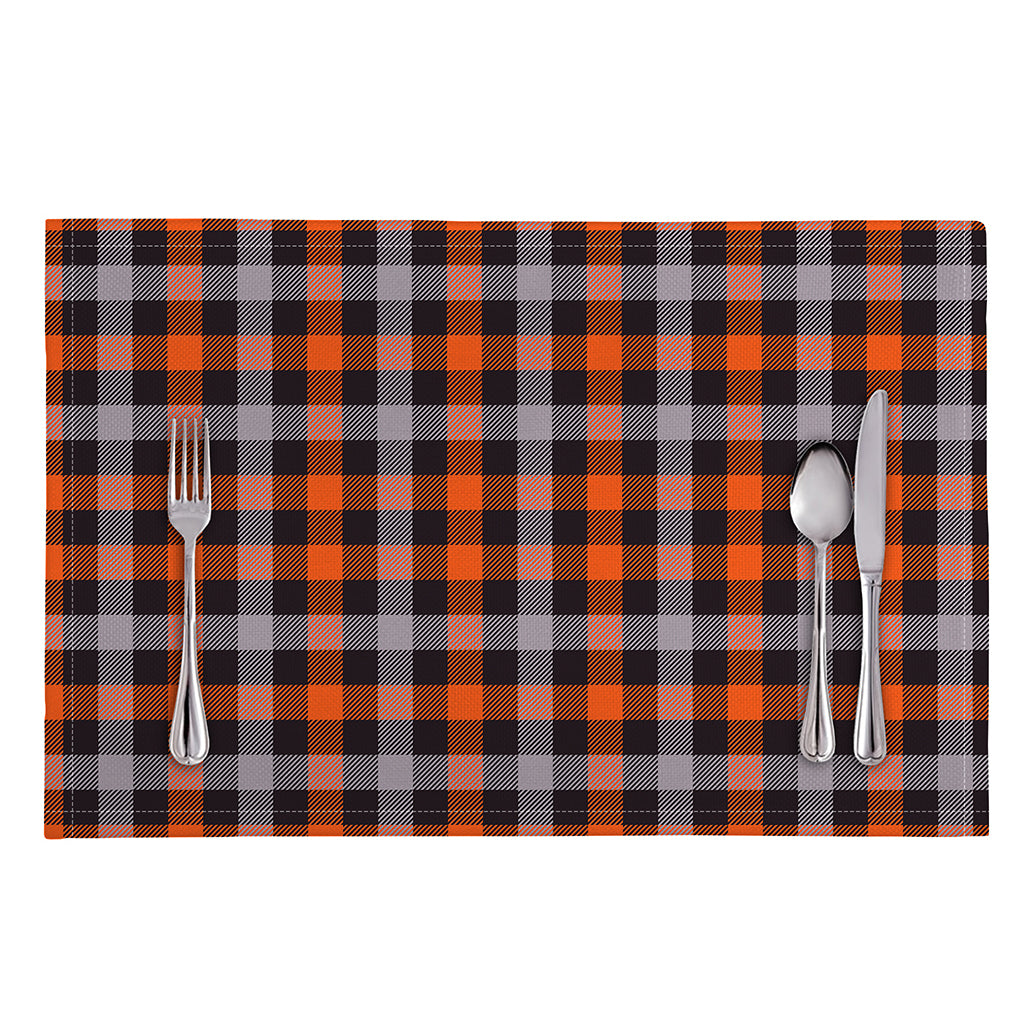 Halloween Buffalo Plaid Print Placemat