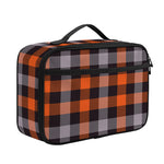Halloween Buffalo Plaid Print Portable Lunch Bag