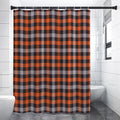 Halloween Buffalo Plaid Print Premium Shower Curtain