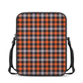 Halloween Buffalo Plaid Print Rectangular Crossbody Bag