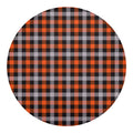 Halloween Buffalo Plaid Print Round Blanket