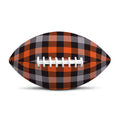 Halloween Buffalo Plaid Print Rugby Ball