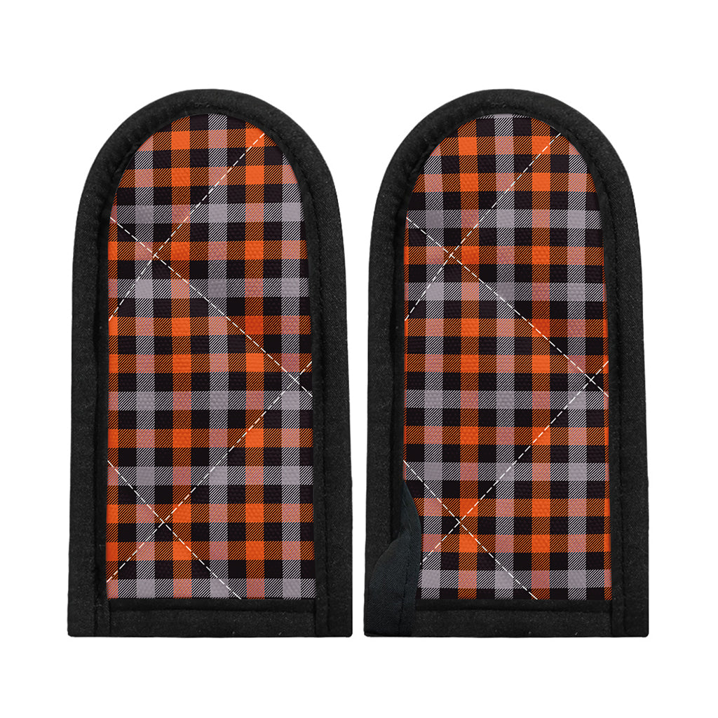 Halloween Buffalo Plaid Print Skillet Handle Cover