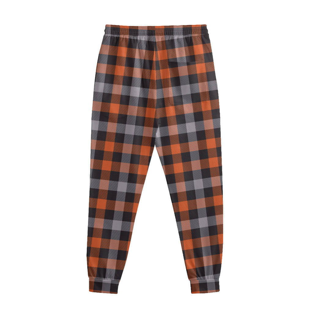 Halloween Buffalo Plaid Print Sweatpants