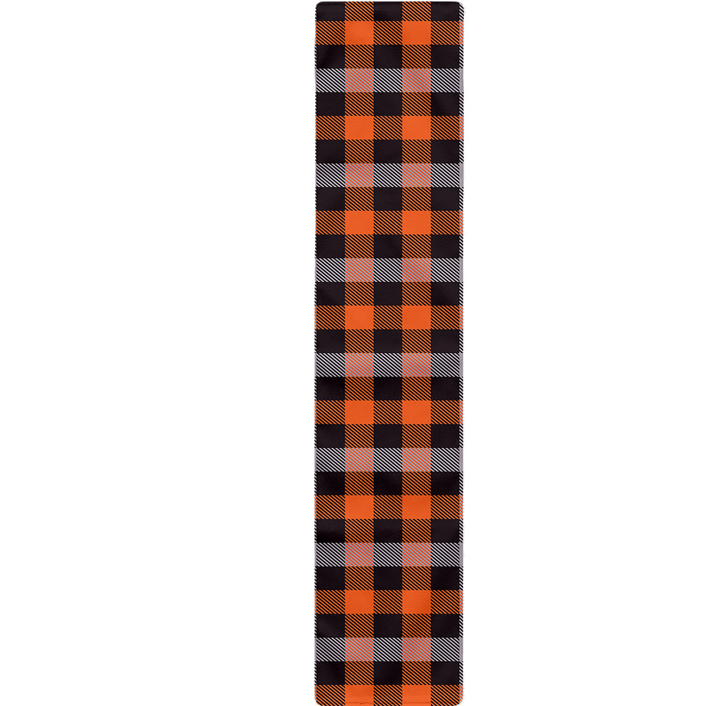Halloween Buffalo Plaid Print Table Runner