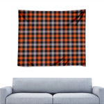 Halloween Buffalo Plaid Print Tapestry