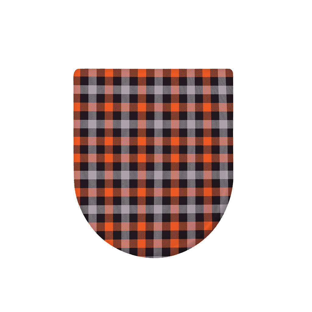 Halloween Buffalo Plaid Print Toilet Lid Cover