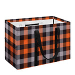 Halloween Buffalo Plaid Print Utility Tote Bag