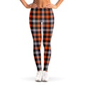 Halloween Buffalo Plaid Print Women's Leggings