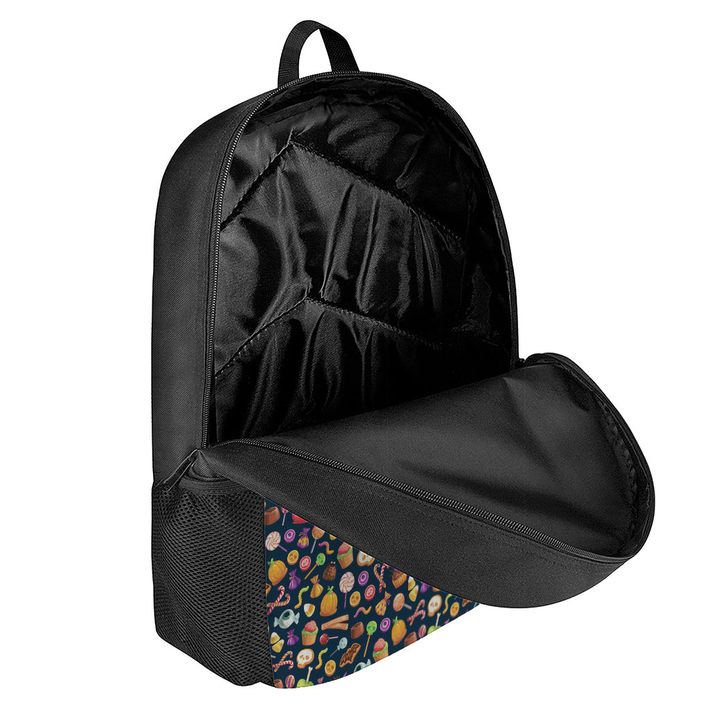 Halloween Candy Pattern Print 17 Inch Backpack