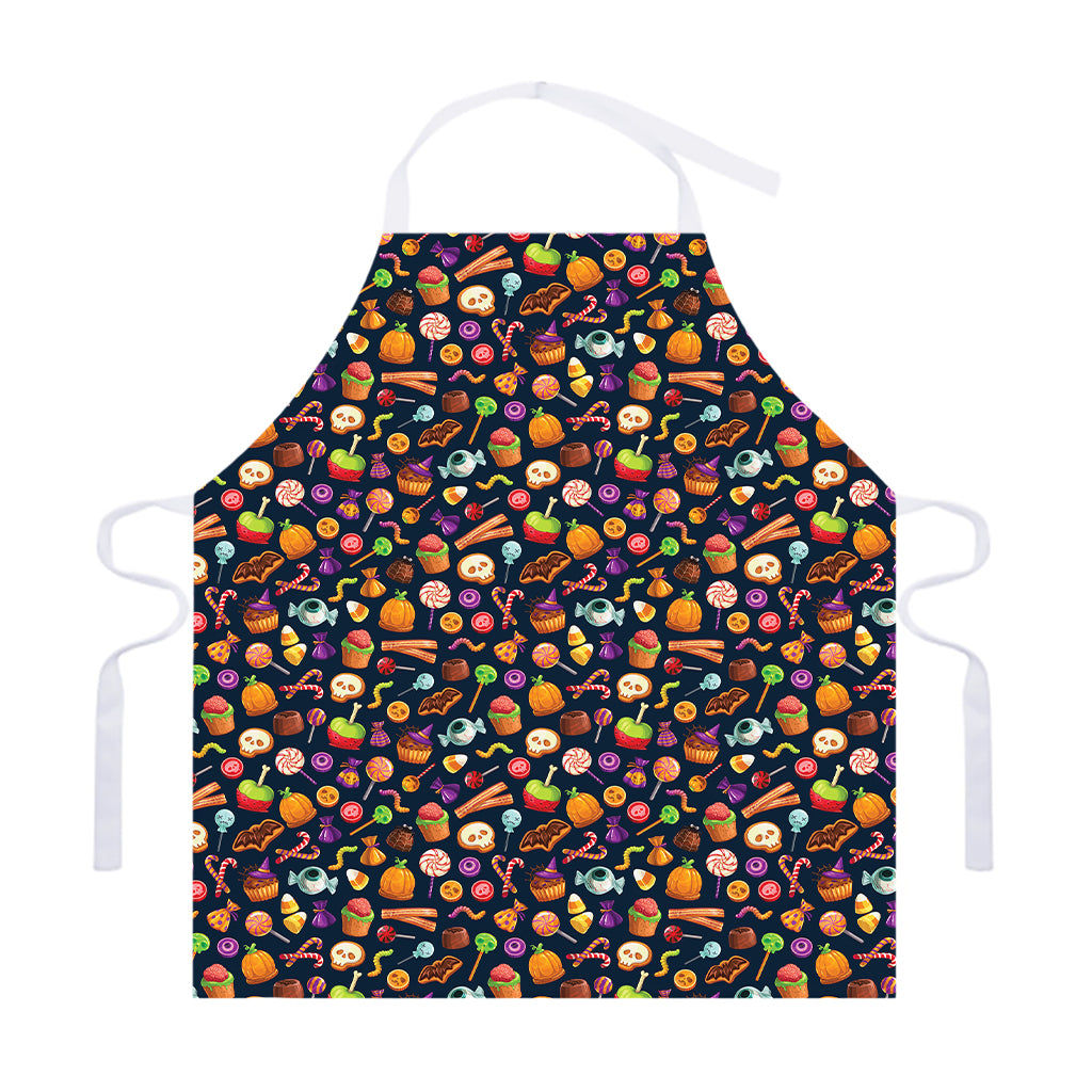 Halloween Candy Pattern Print Adjustable Apron