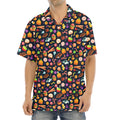 Halloween Candy Pattern Print Aloha Shirt