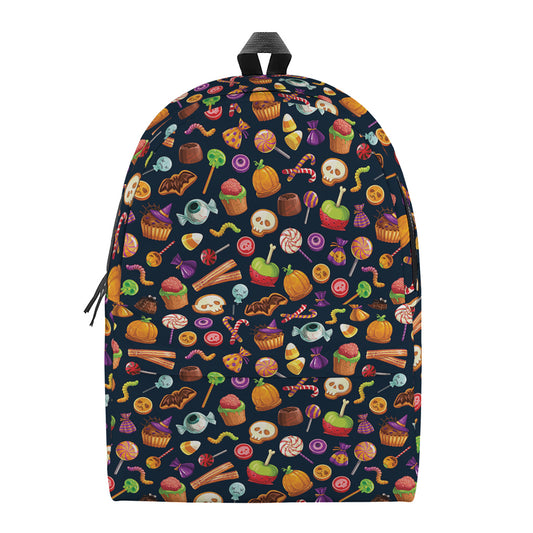 Halloween Candy Pattern Print Backpack