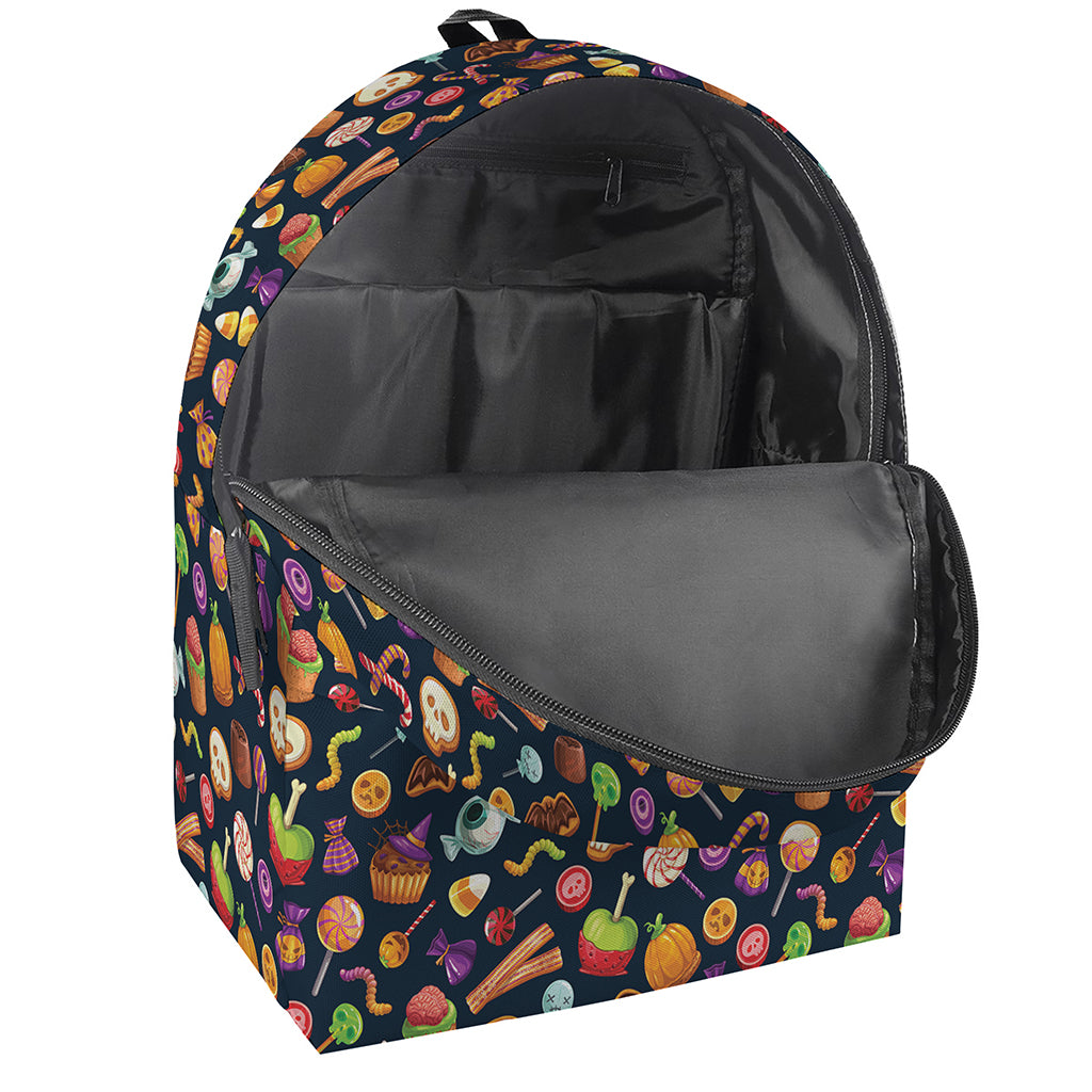 Halloween Candy Pattern Print Backpack
