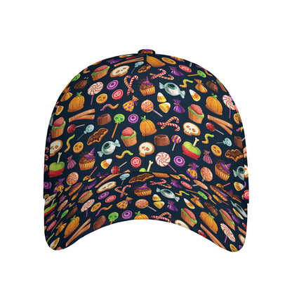 Halloween Candy Pattern Print Baseball Cap