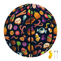 Halloween Candy Pattern Print Basketball