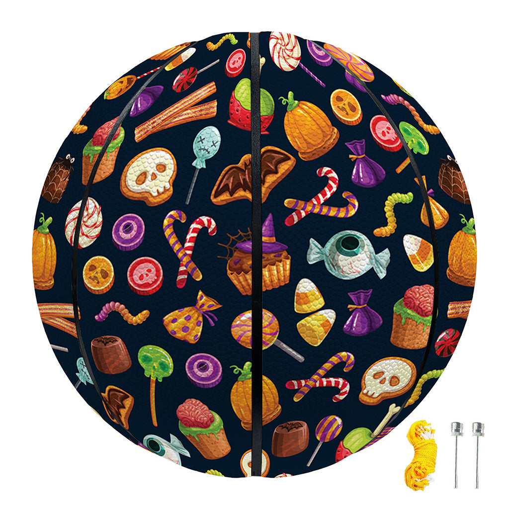 Halloween Candy Pattern Print Basketball