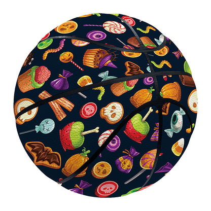 Halloween Candy Pattern Print Basketball