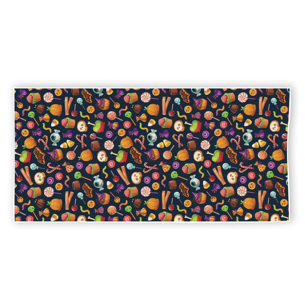 Halloween Candy Pattern Print Beach Towel