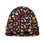 Halloween Candy Pattern Print Beanie
